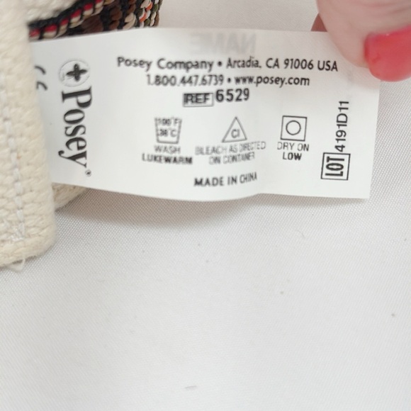 POSEY Canvas Aztec Belt One Size Adjustable - Picture 4 of 4